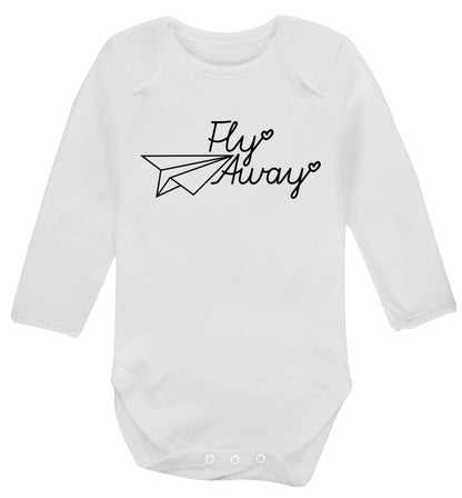 Fly away Baby Vest long sleeved white 6-12 months
