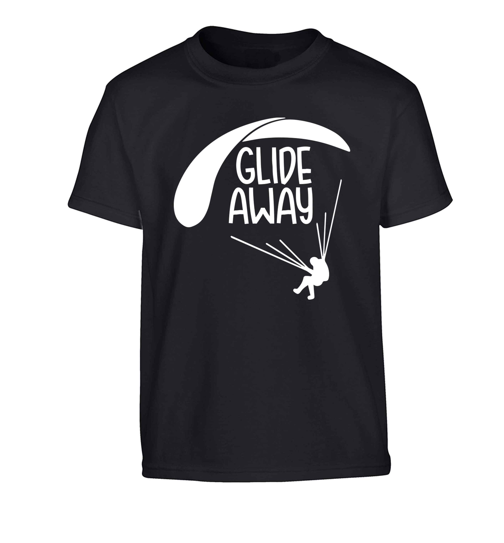Glide away Children's black Tshirt 12-13 Years