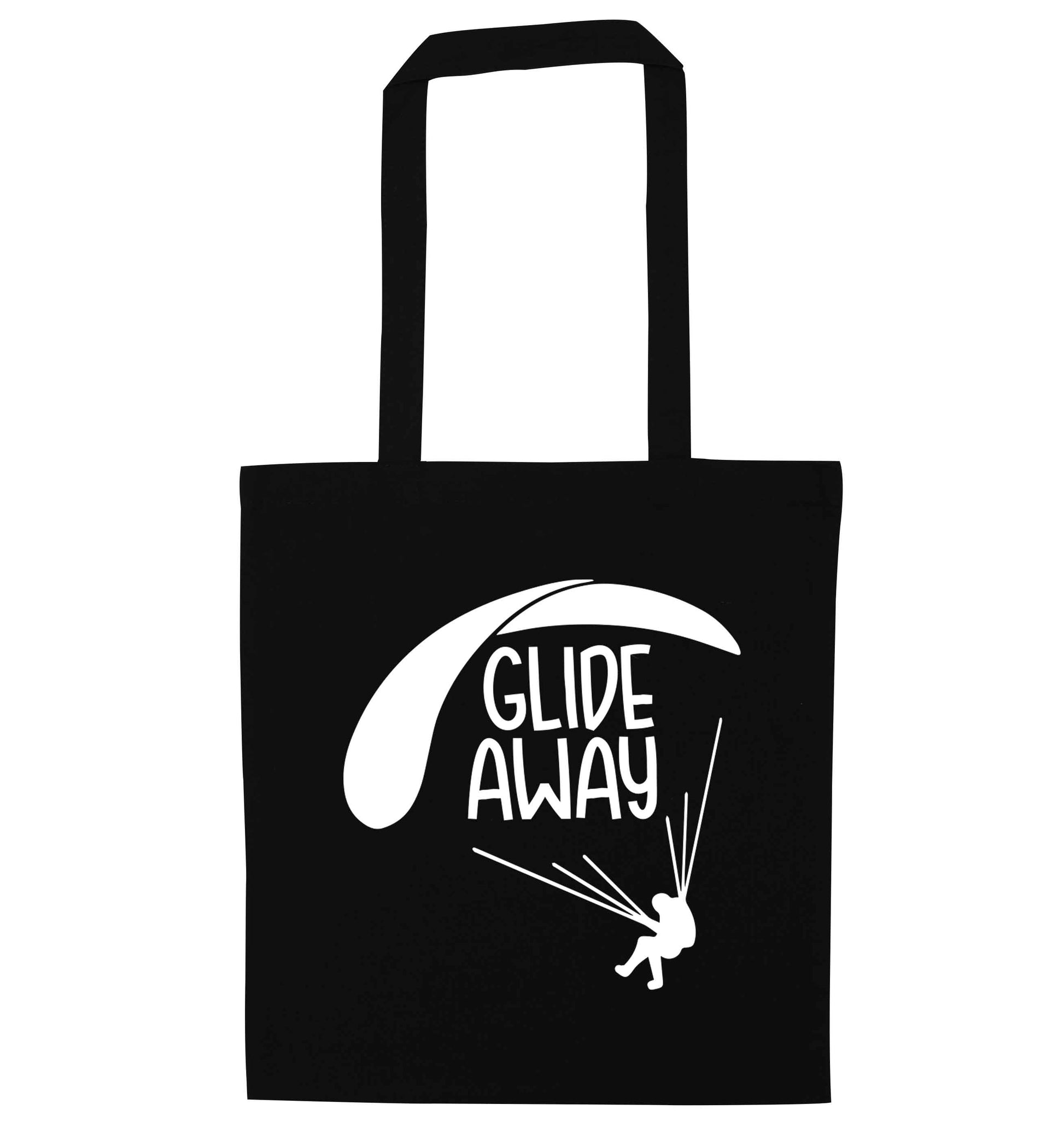 Glide away black tote bag