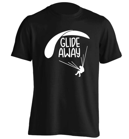 Glide away adults unisex black Tshirt 2XL