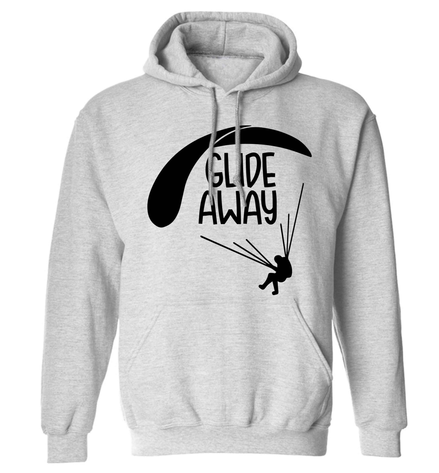 Glide away adults unisex grey hoodie 2XL