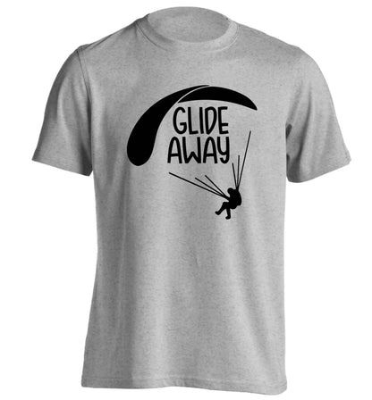 Glide away adults unisex grey Tshirt 2XL