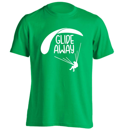 Glide away adults unisex green Tshirt 2XL