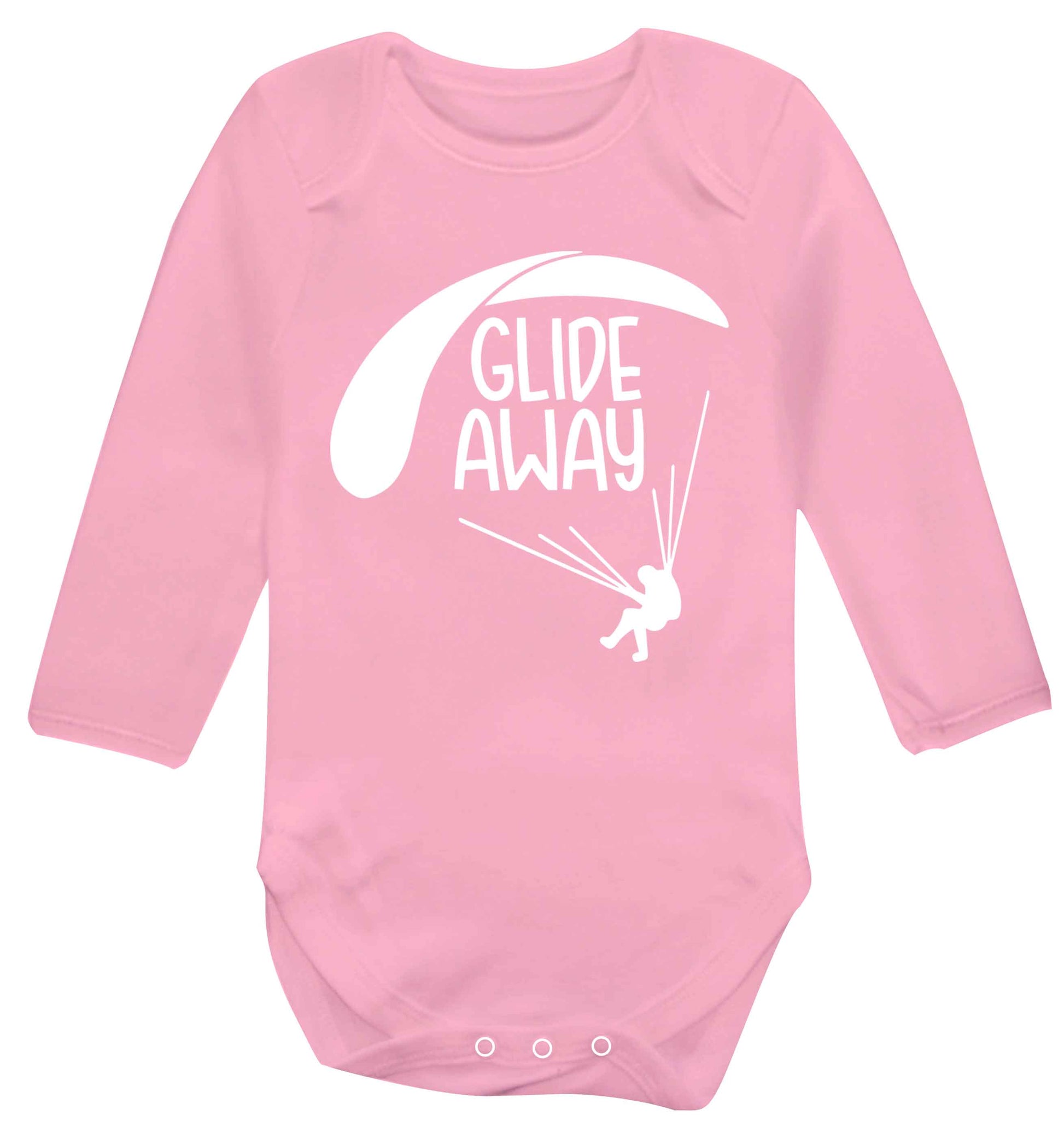 Glide away Baby Vest long sleeved pale pink 6-12 months