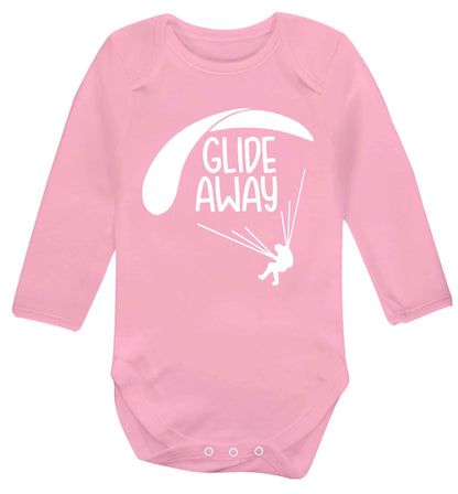 Glide away Baby Vest long sleeved pale pink 6-12 months