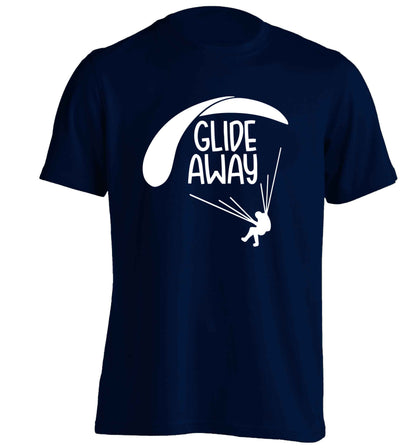 Glide away adults unisex navy Tshirt 2XL