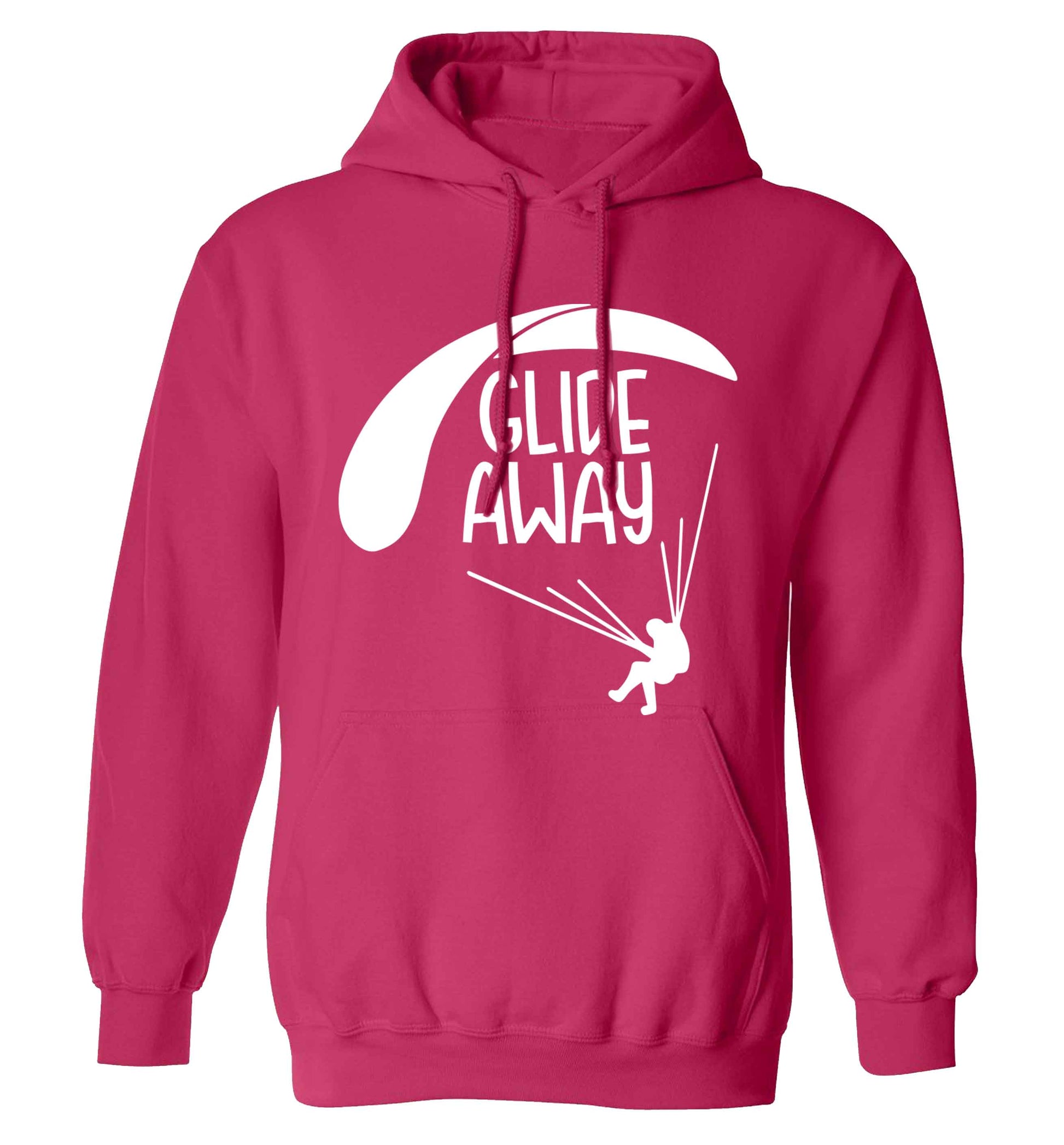 Glide away adults unisex pink hoodie 2XL