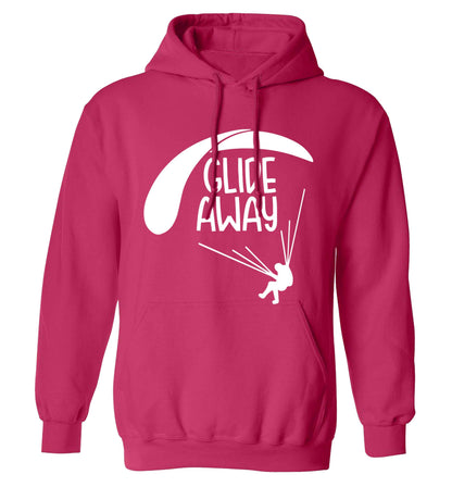 Glide away adults unisex pink hoodie 2XL