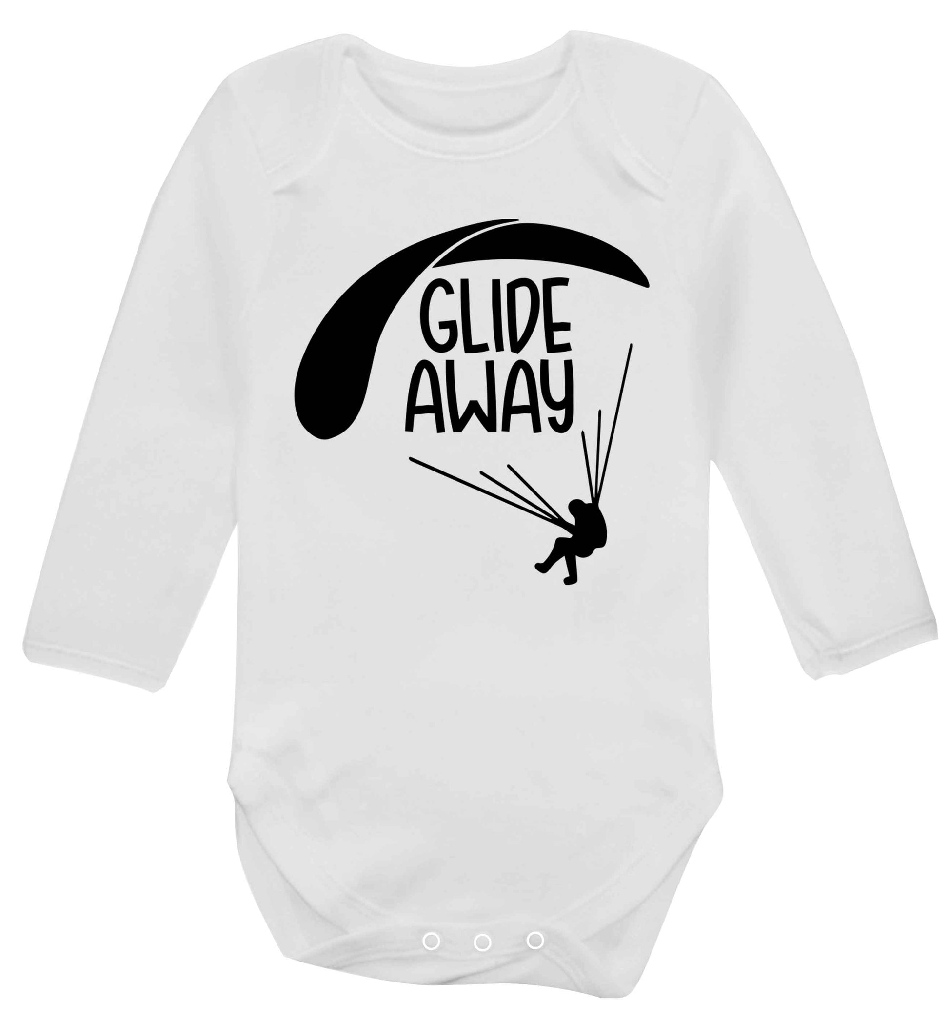 Glide away Baby Vest long sleeved white 6-12 months