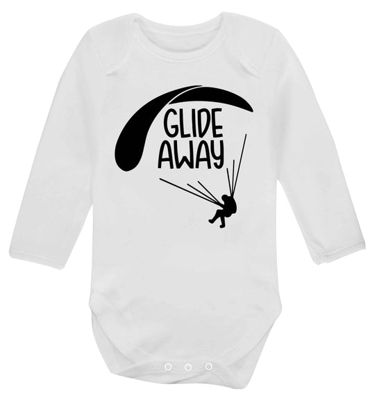 Glide away Baby Vest long sleeved white 6-12 months