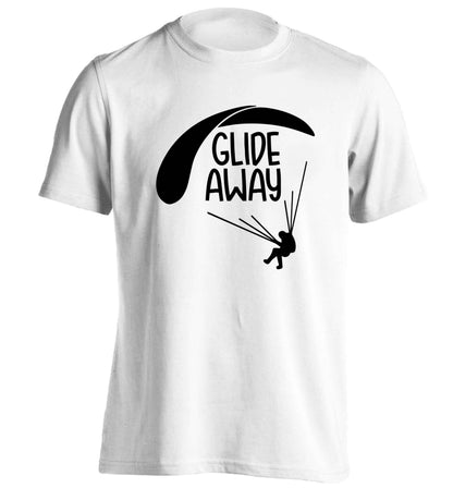 Glide away adults unisex white Tshirt 2XL