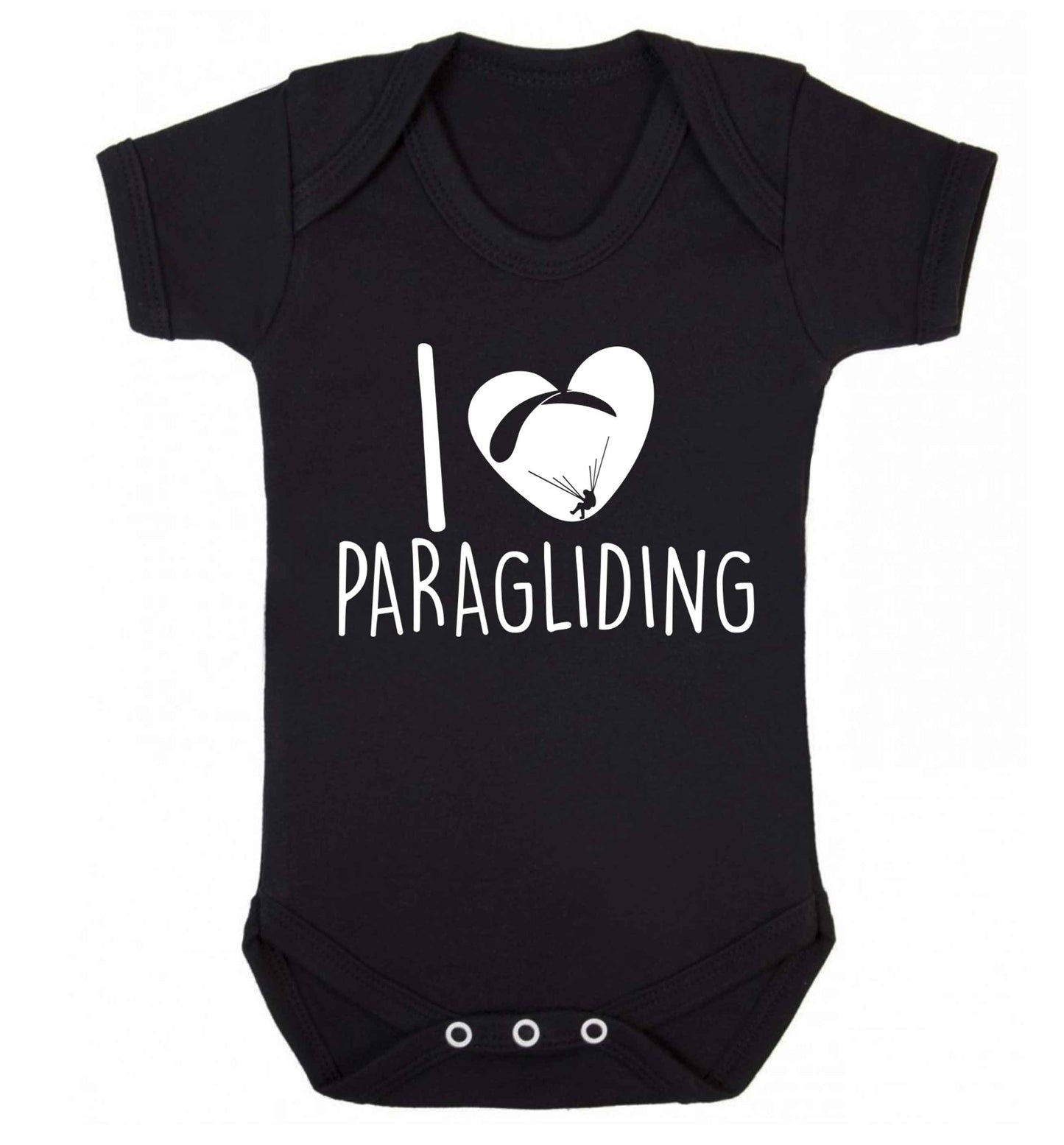 I love paragliding Baby Vest black 18-24 months