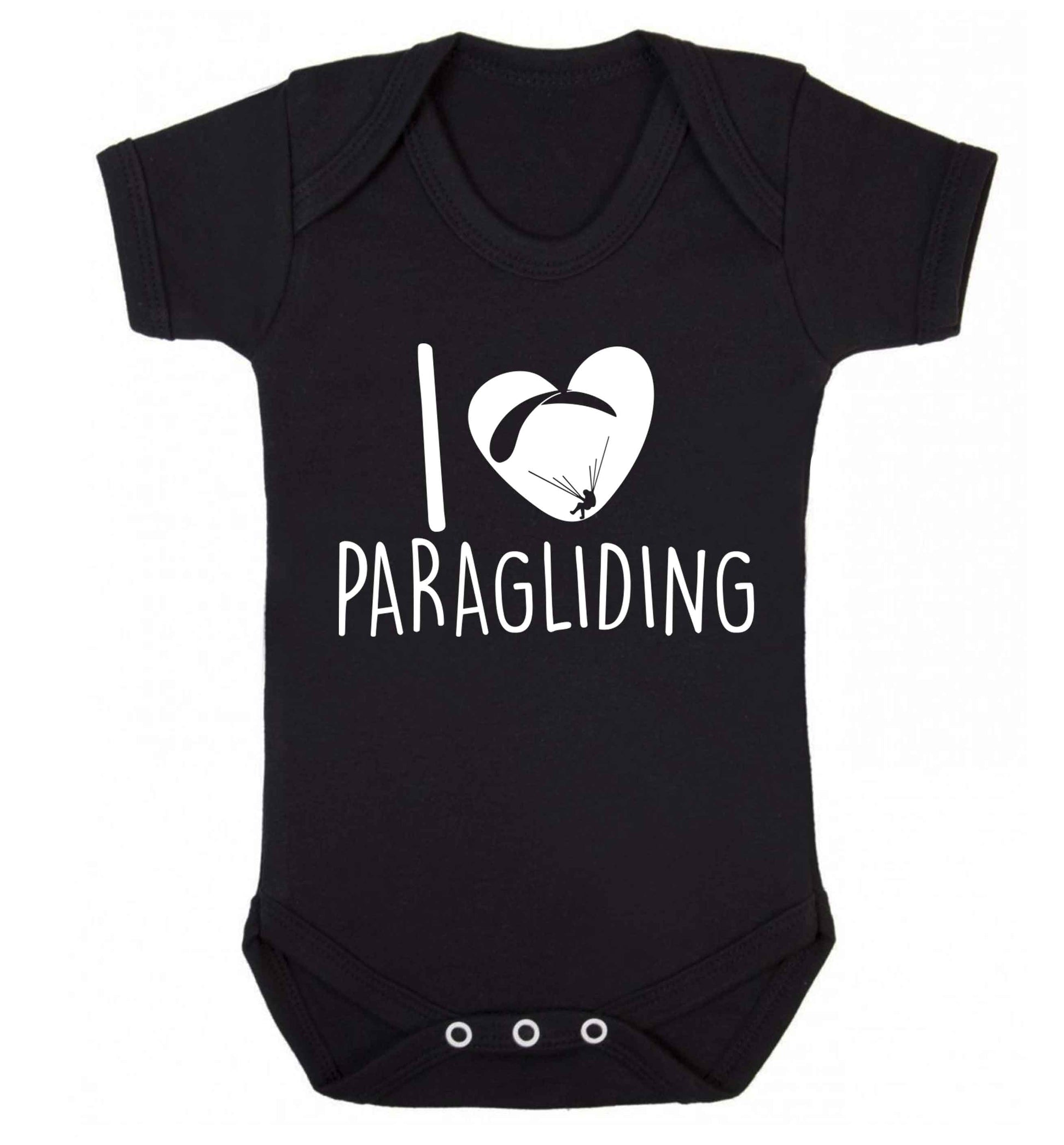 I love paragliding Baby Vest black 18-24 months
