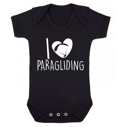 I love paragliding Baby Vest black 18-24 months