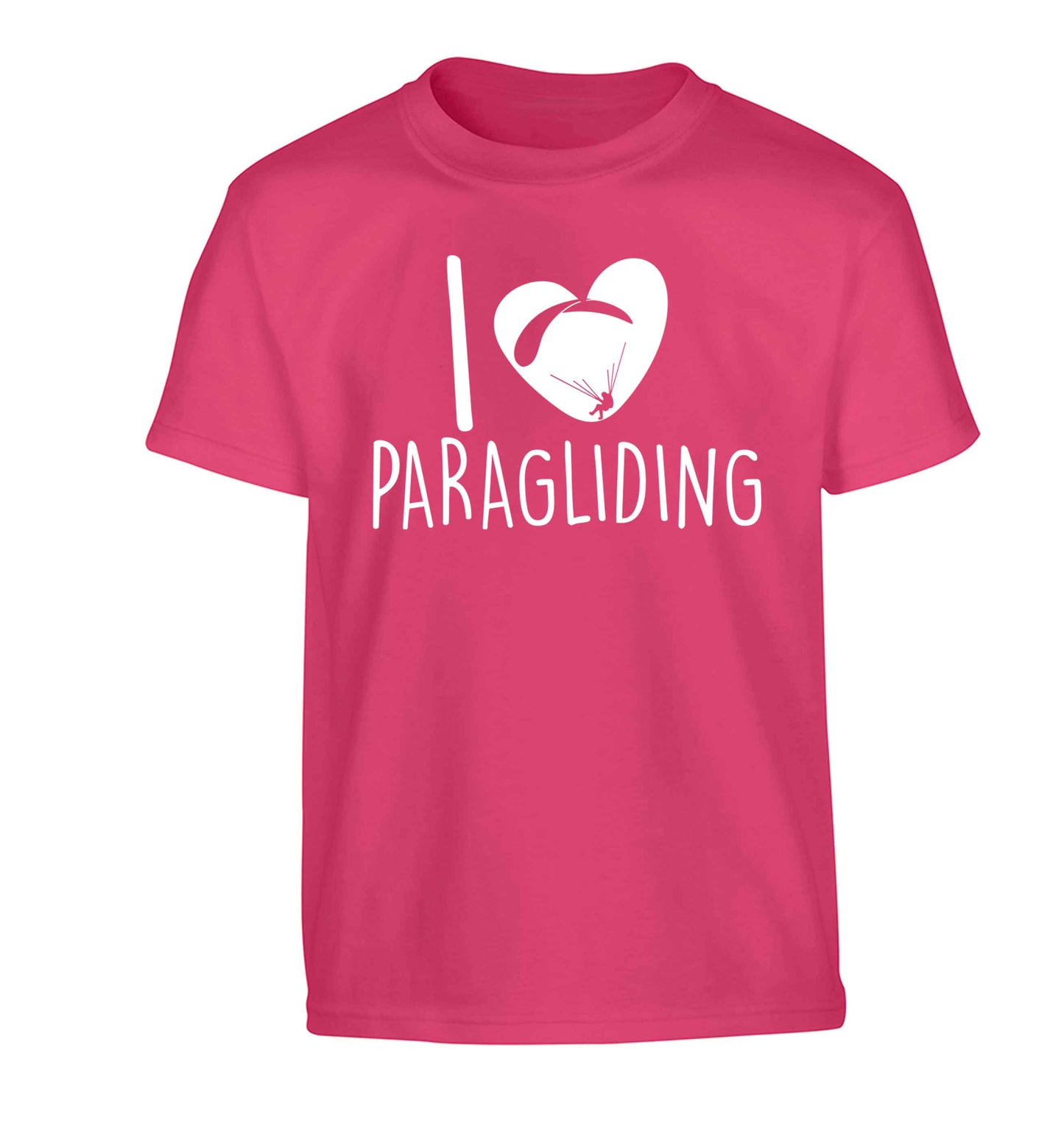 I love paragliding Children's pink Tshirt 12-13 Years