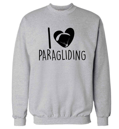 I love paragliding Adult's unisex grey Sweater 2XL