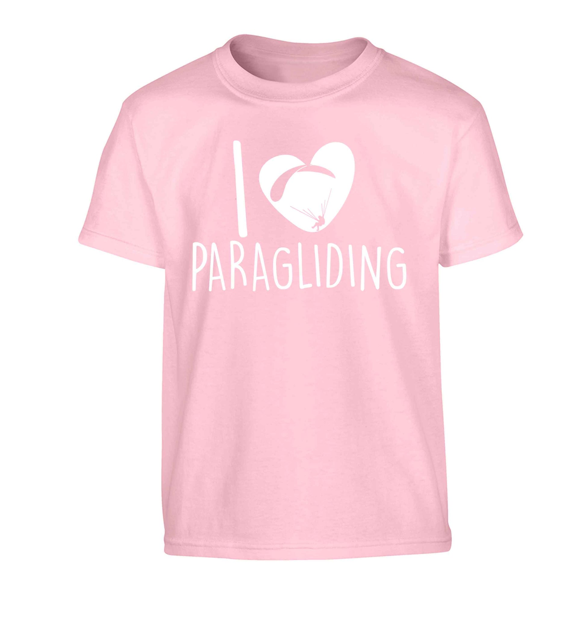 I love paragliding Children's light pink Tshirt 12-13 Years