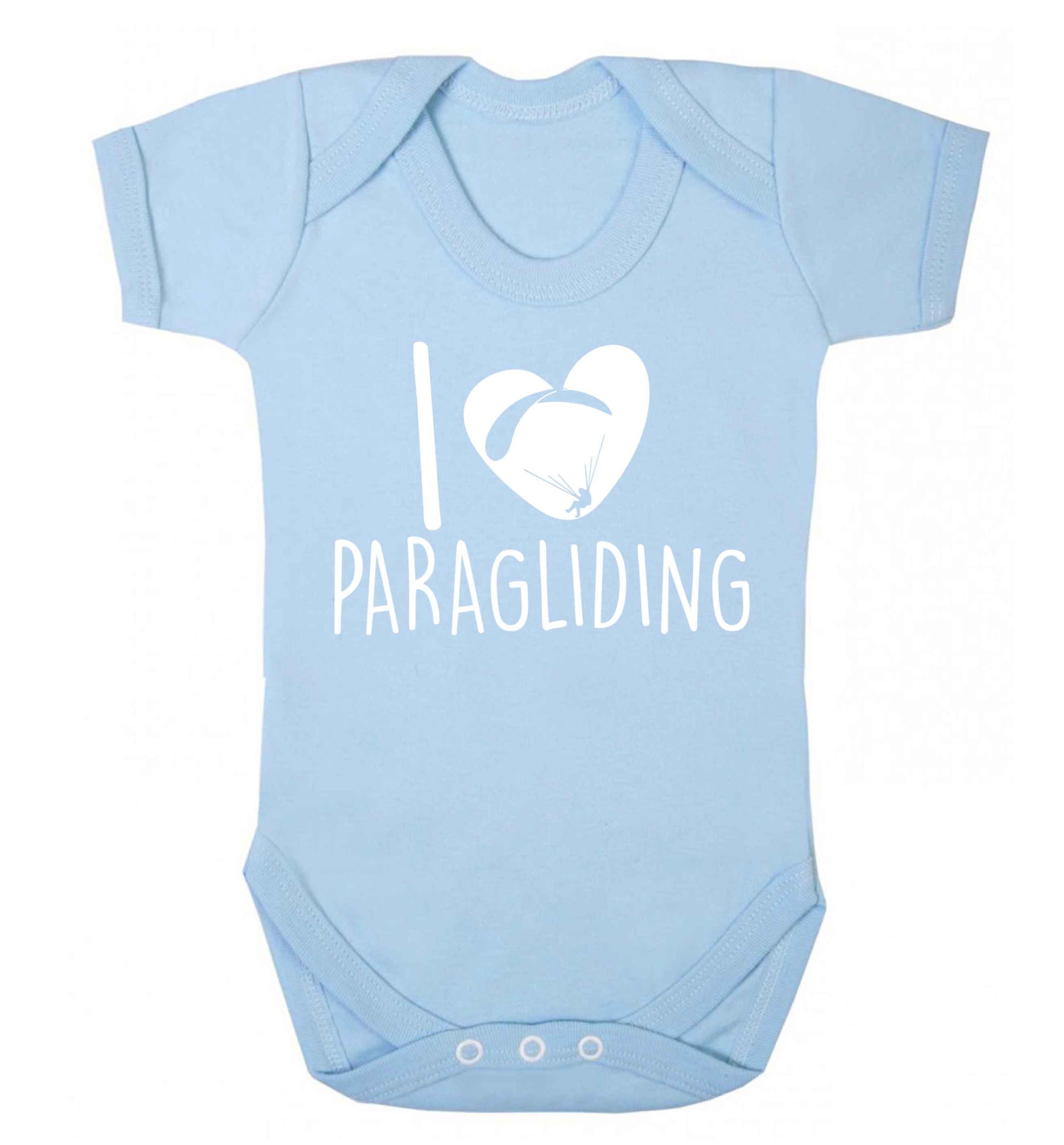 I love paragliding Baby Vest pale blue 18-24 months