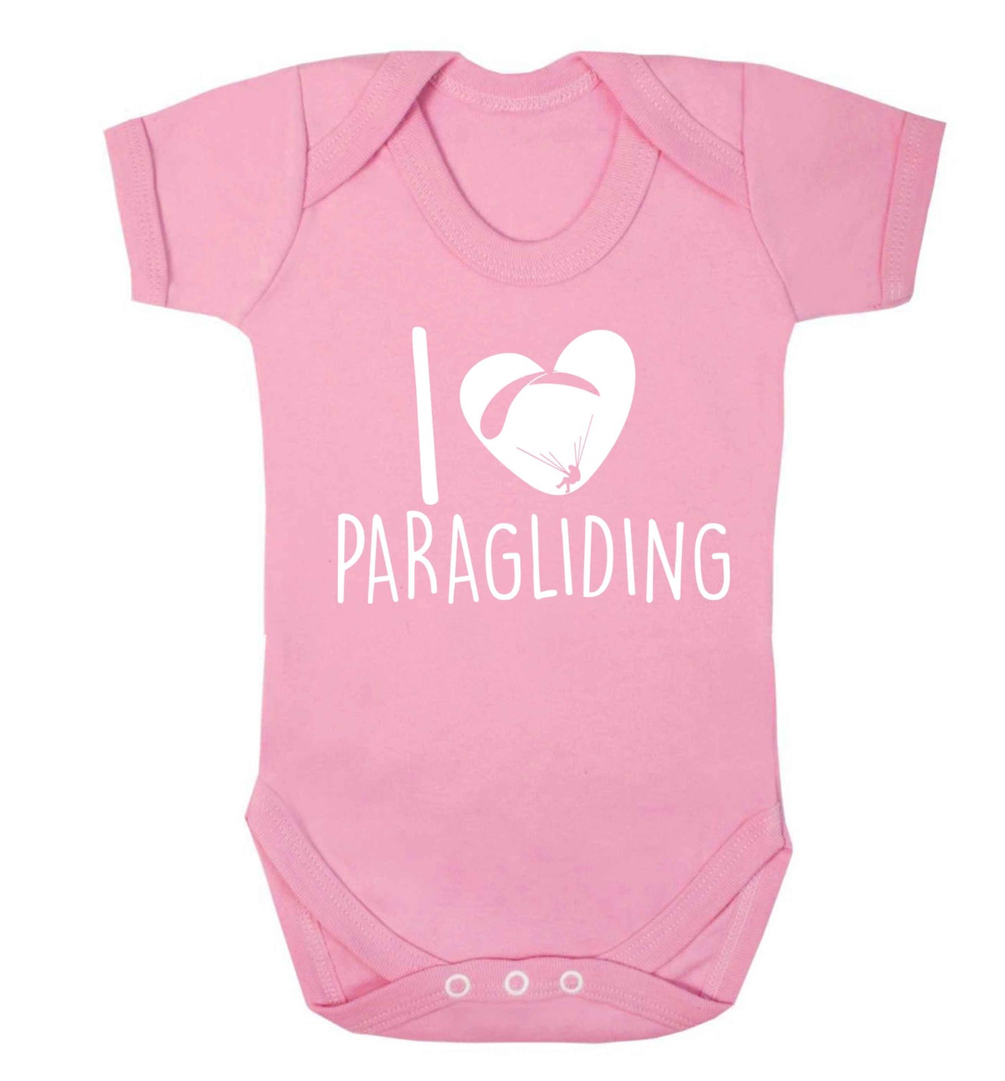 I love paragliding Baby Vest pale pink 18-24 months