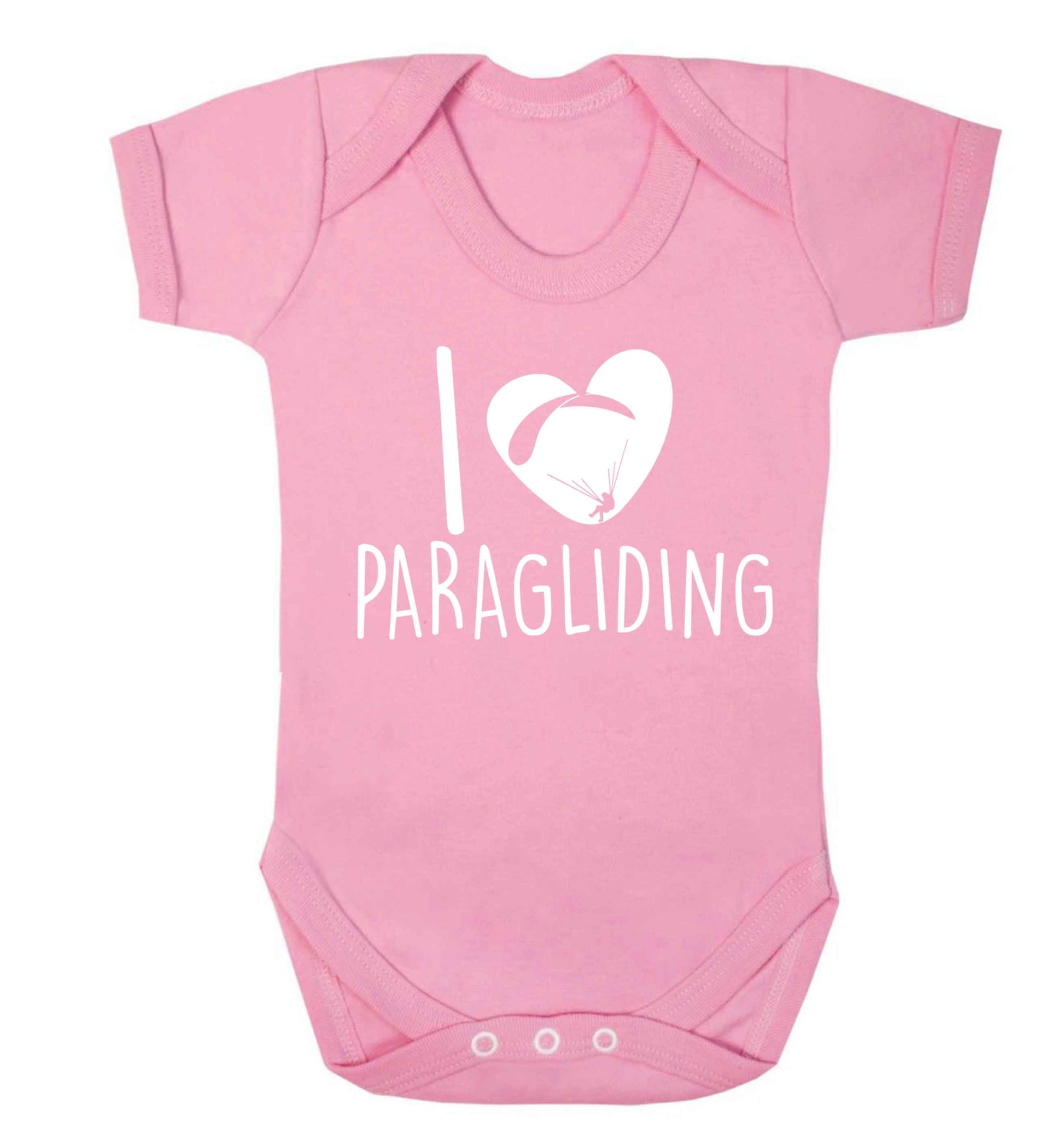 I love paragliding Baby Vest pale pink 18-24 months
