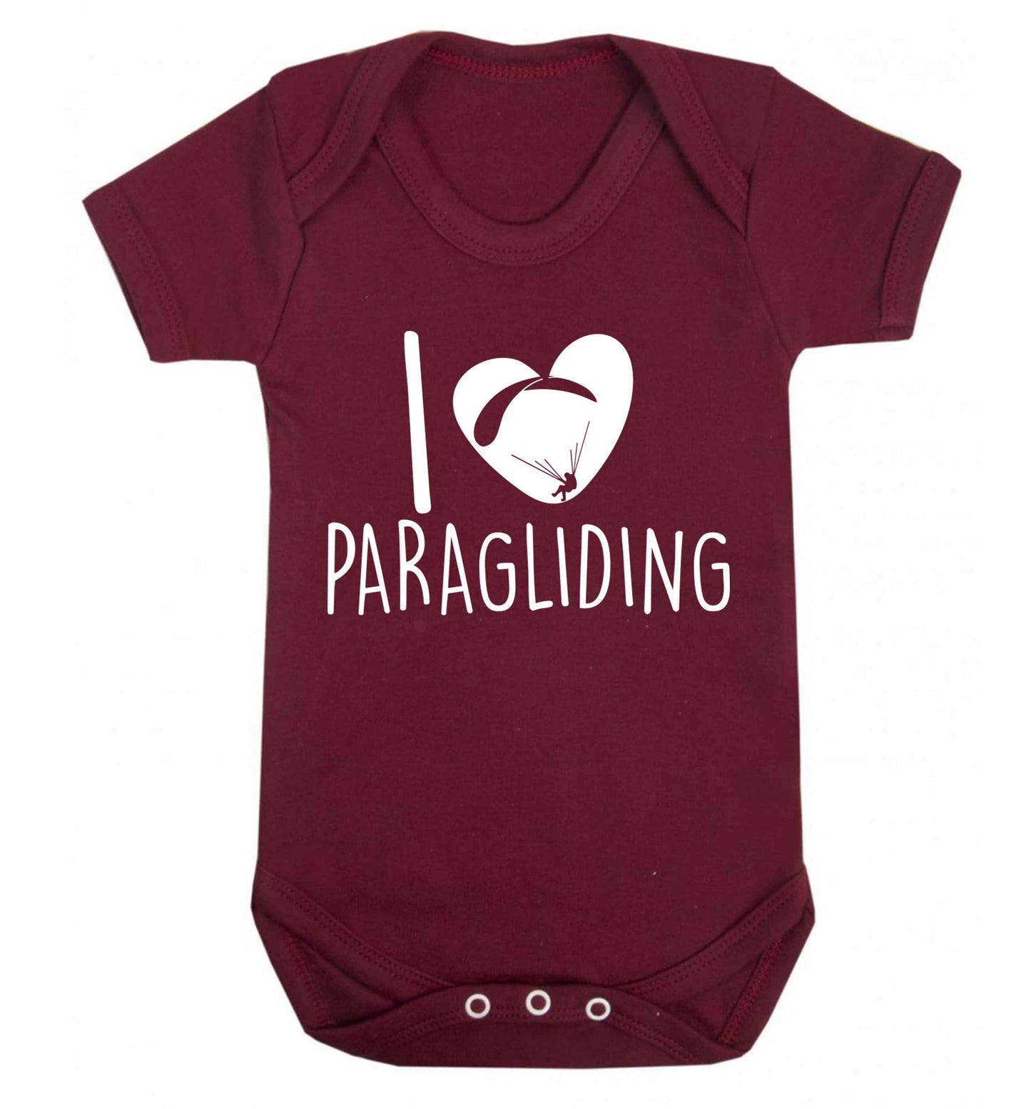 I love paragliding Baby Vest maroon 18-24 months