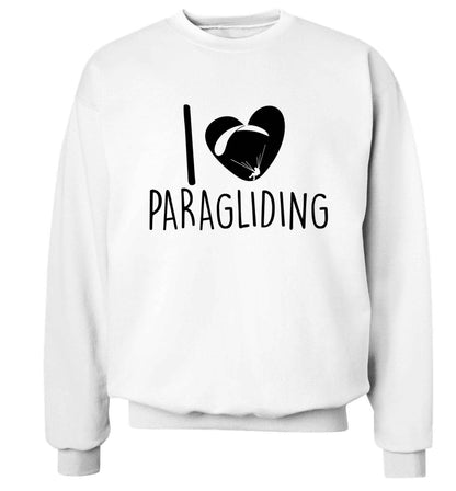 I love paragliding Adult's unisex white Sweater 2XL