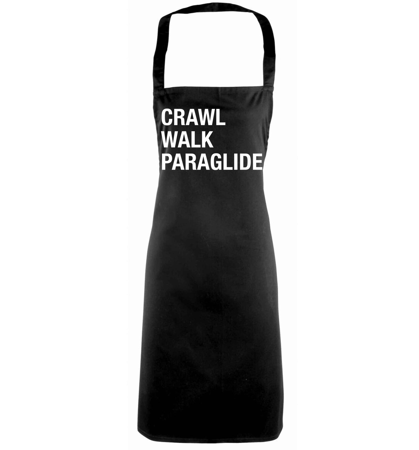 Crawl walk paraglide black apron