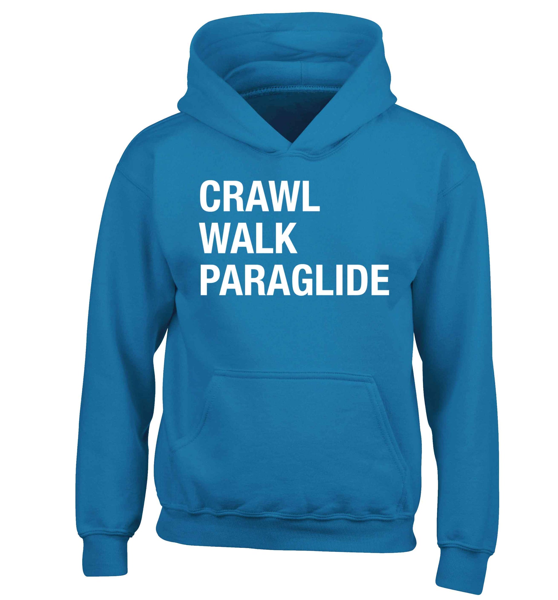 Crawl walk paraglide children's blue hoodie 12-13 Years