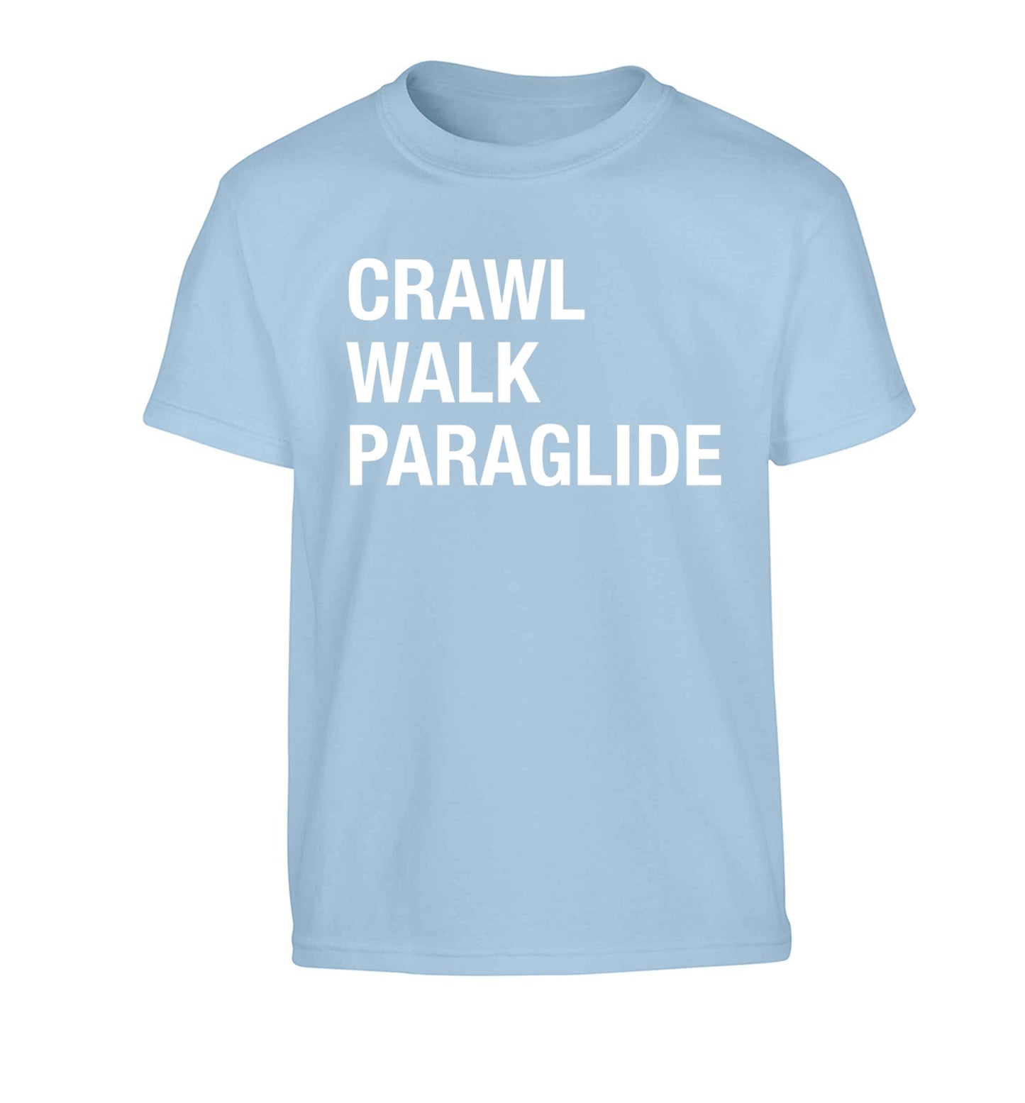 Crawl walk paraglide Children's light blue Tshirt 12-13 Years