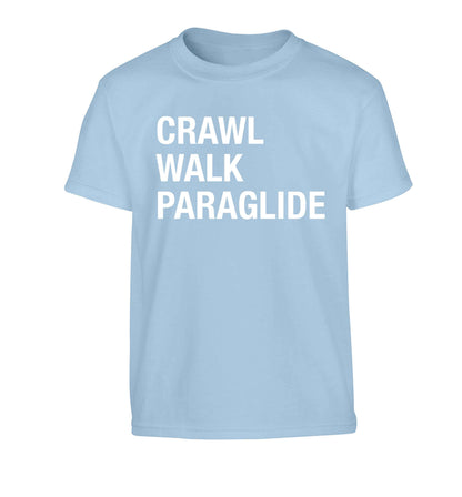 Crawl walk paraglide Children's light blue Tshirt 12-13 Years