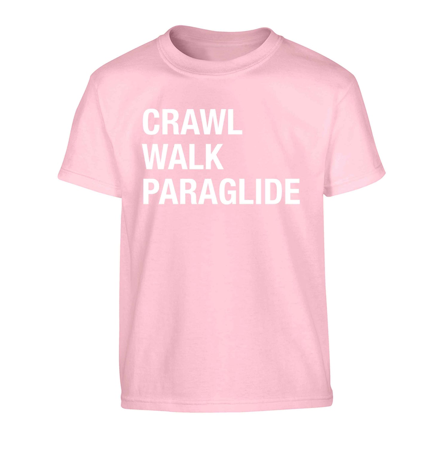 Crawl walk paraglide Children's light pink Tshirt 12-13 Years