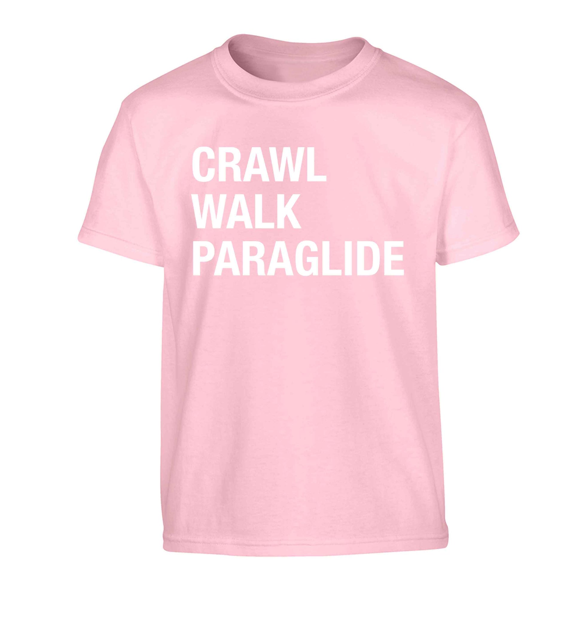 Crawl walk paraglide Children's light pink Tshirt 12-13 Years