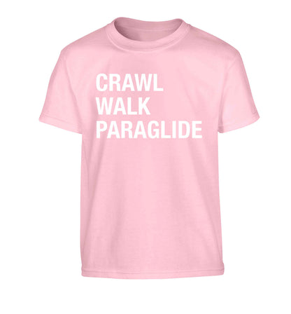 Crawl walk paraglide Children's light pink Tshirt 12-13 Years
