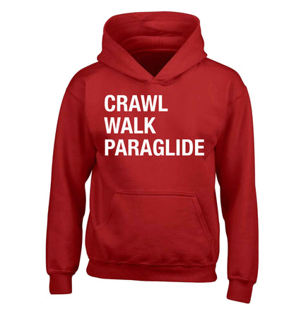 Crawl walk paraglide children's red hoodie 12-13 Years