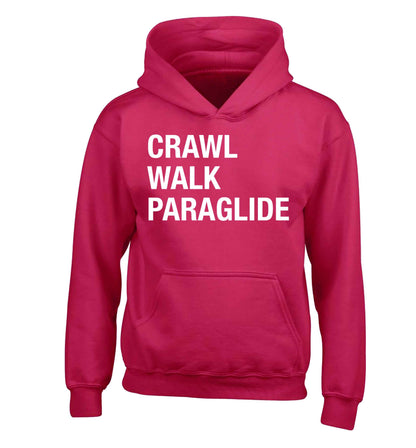 Crawl walk paraglide children's pink hoodie 12-13 Years