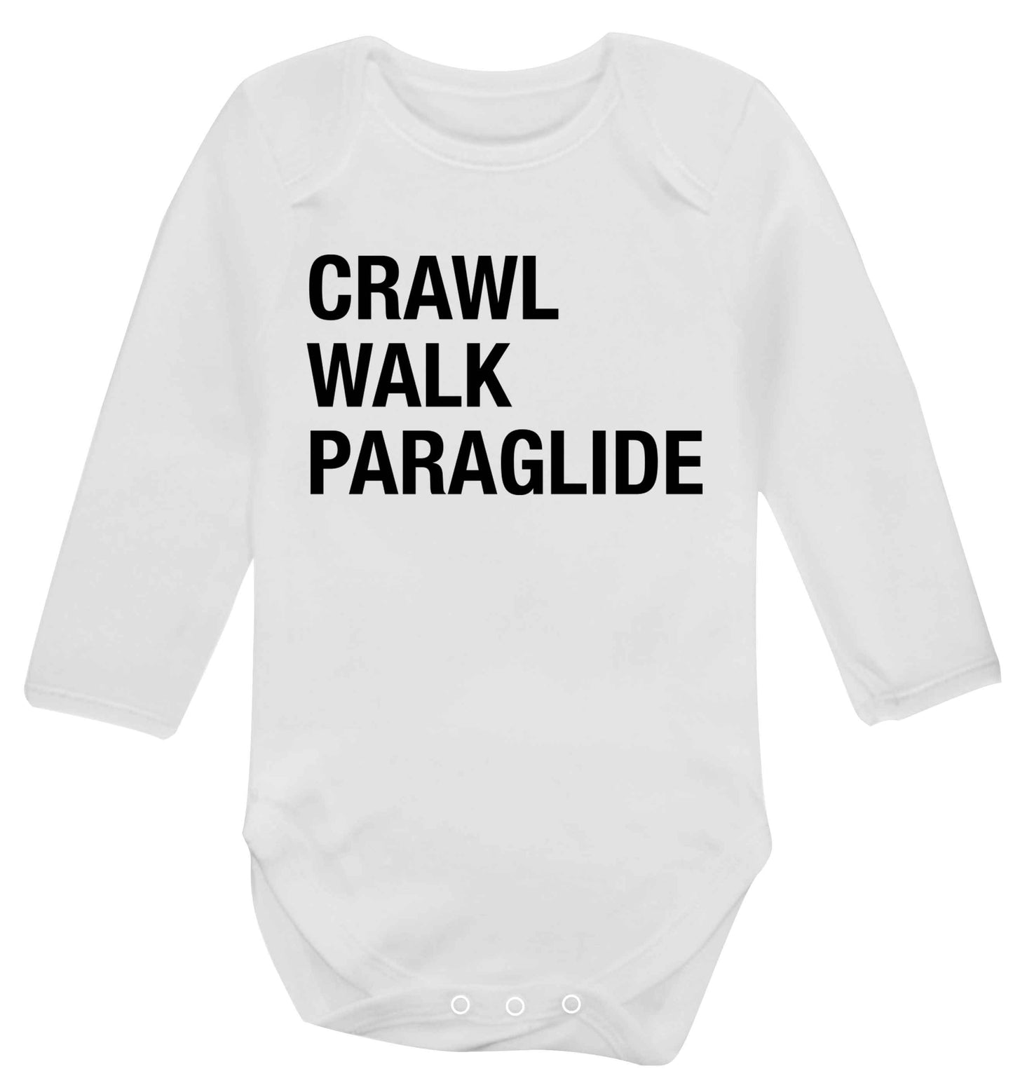 Crawl walk paraglide Baby Vest long sleeved white 6-12 months