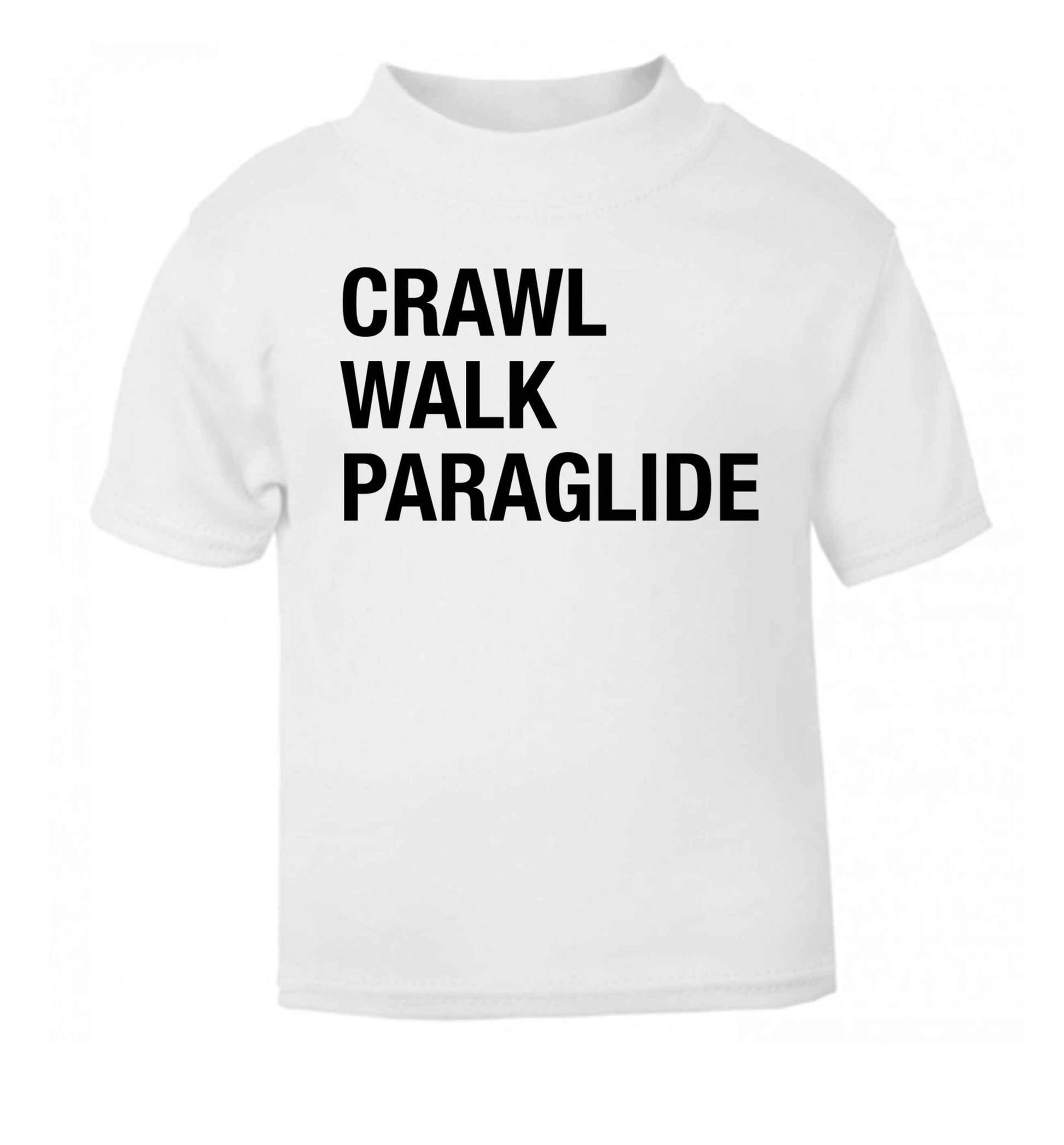 Crawl walk paraglide white Baby Toddler Tshirt 2 Years