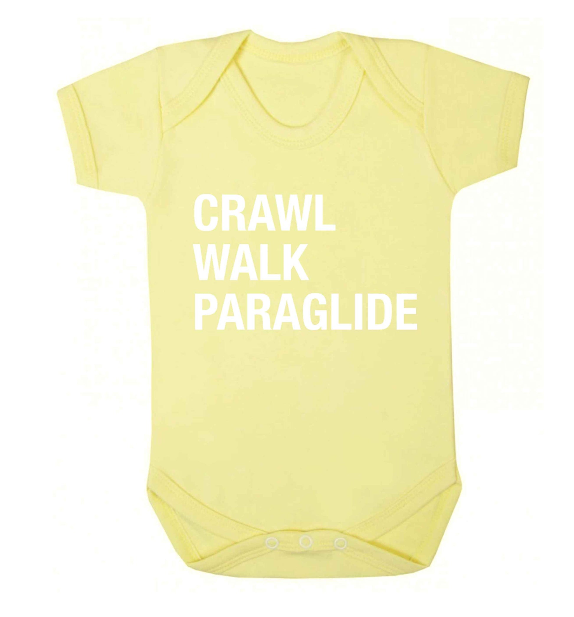 Crawl walk paraglide Baby Vest pale yellow 18-24 months