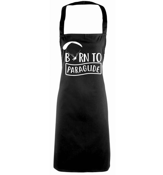 Born to paraglide black apron