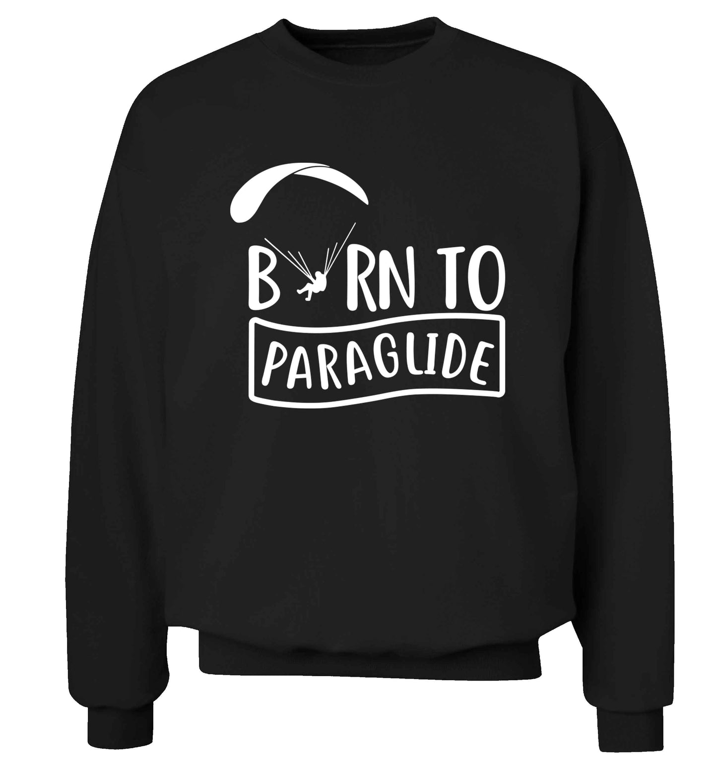 Born to paraglide Adult's unisex black Sweater 2XL