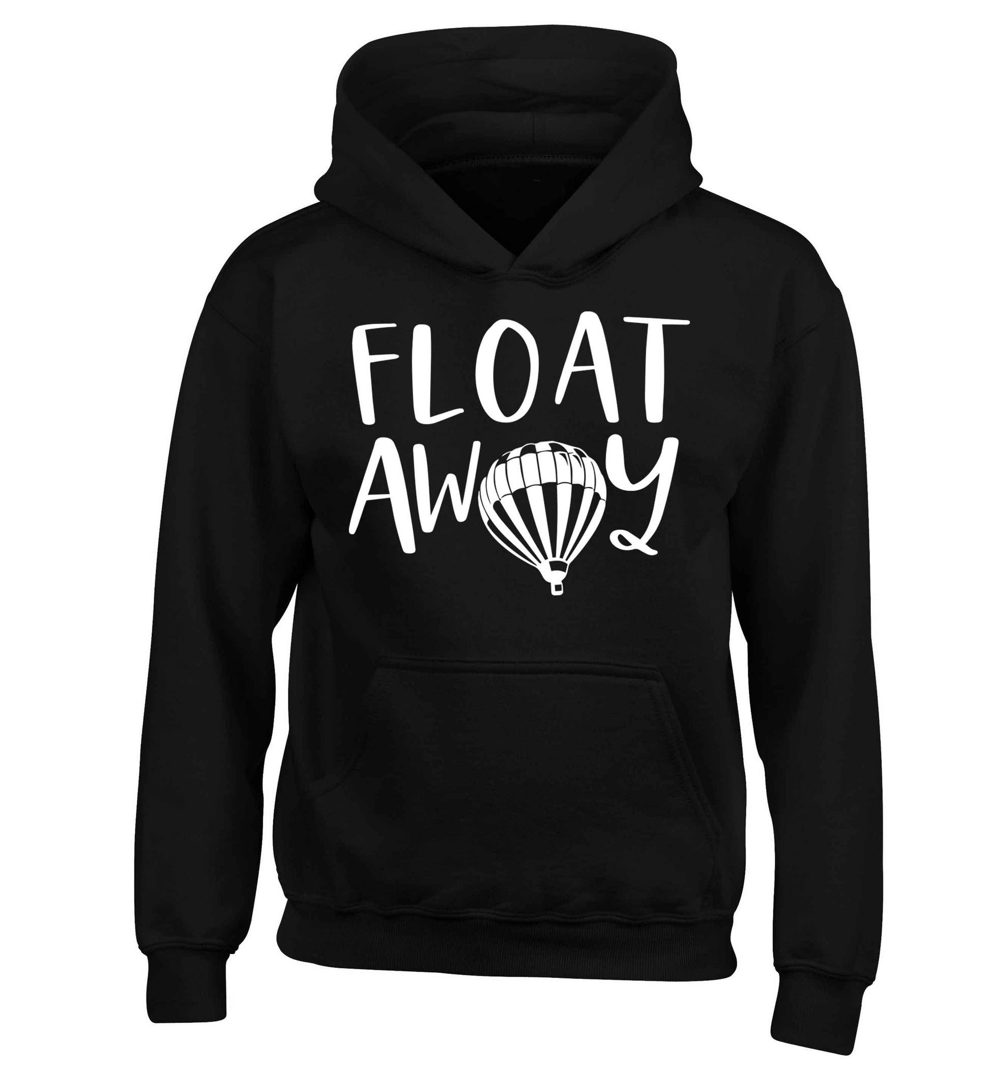 Float away children's black hoodie 12-13 Years
