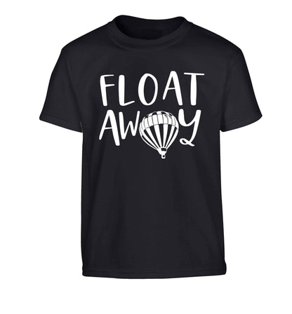Float away Children's black Tshirt 12-13 Years