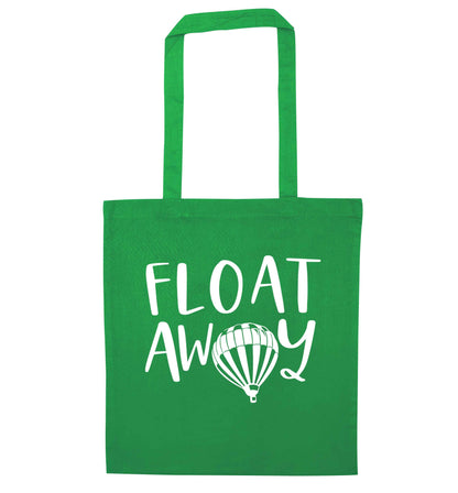 Float away green tote bag