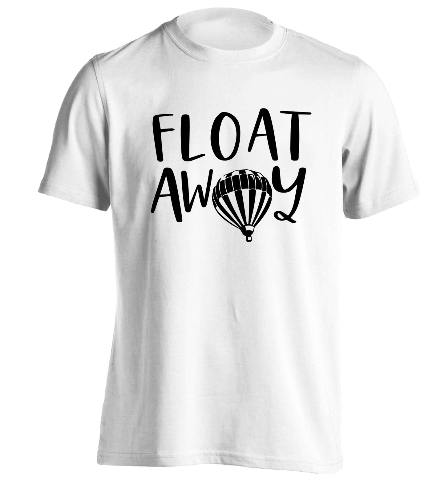 Float away adults unisex white Tshirt 2XL