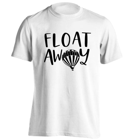 Float away adults unisex white Tshirt 2XL