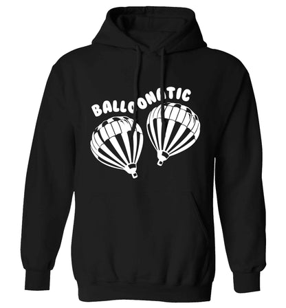 Balloonatic adults unisex black hoodie 2XL