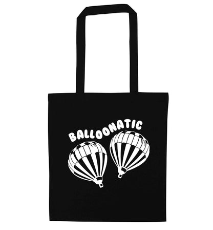 Balloonatic black tote bag