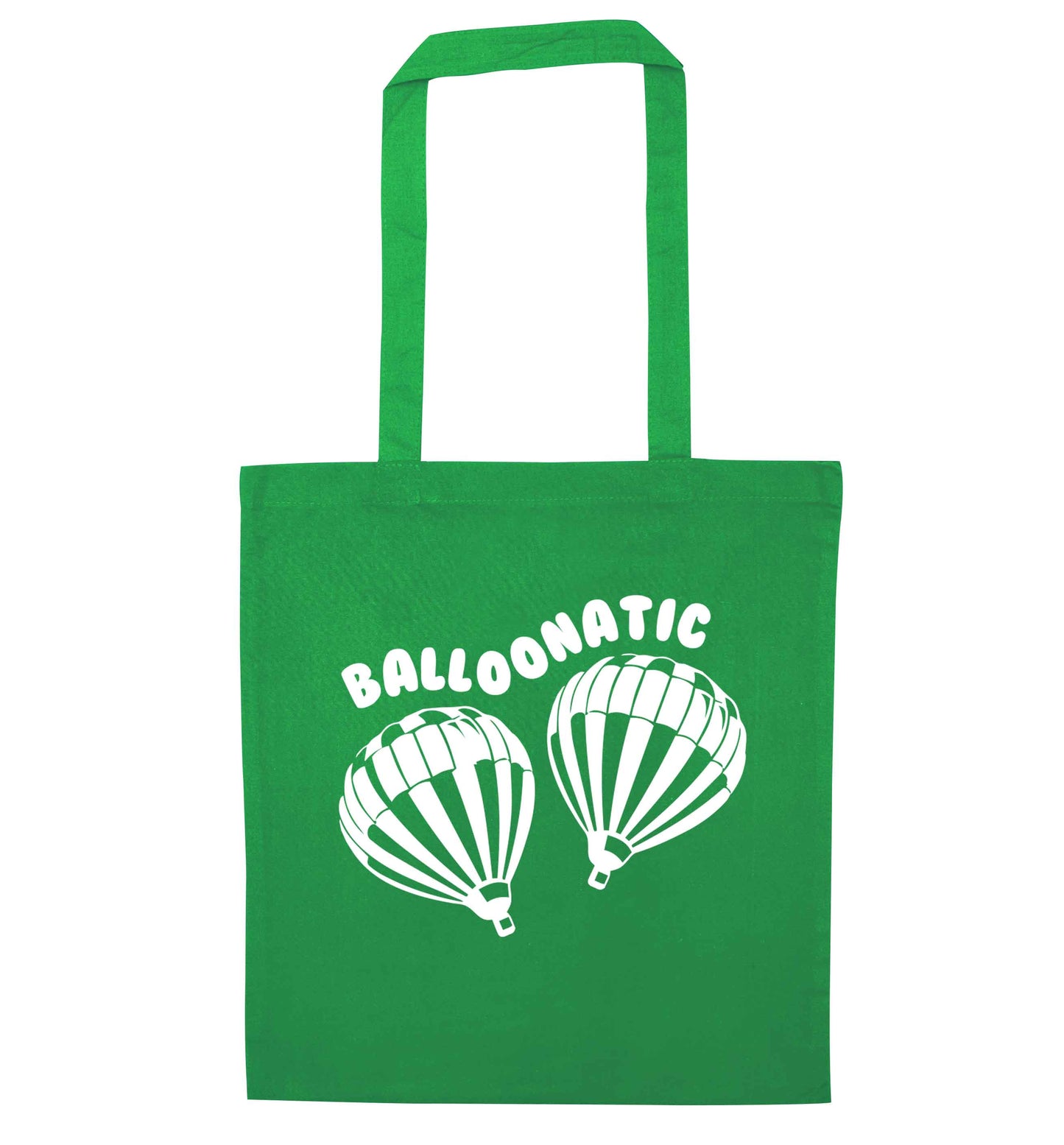 Balloonatic green tote bag