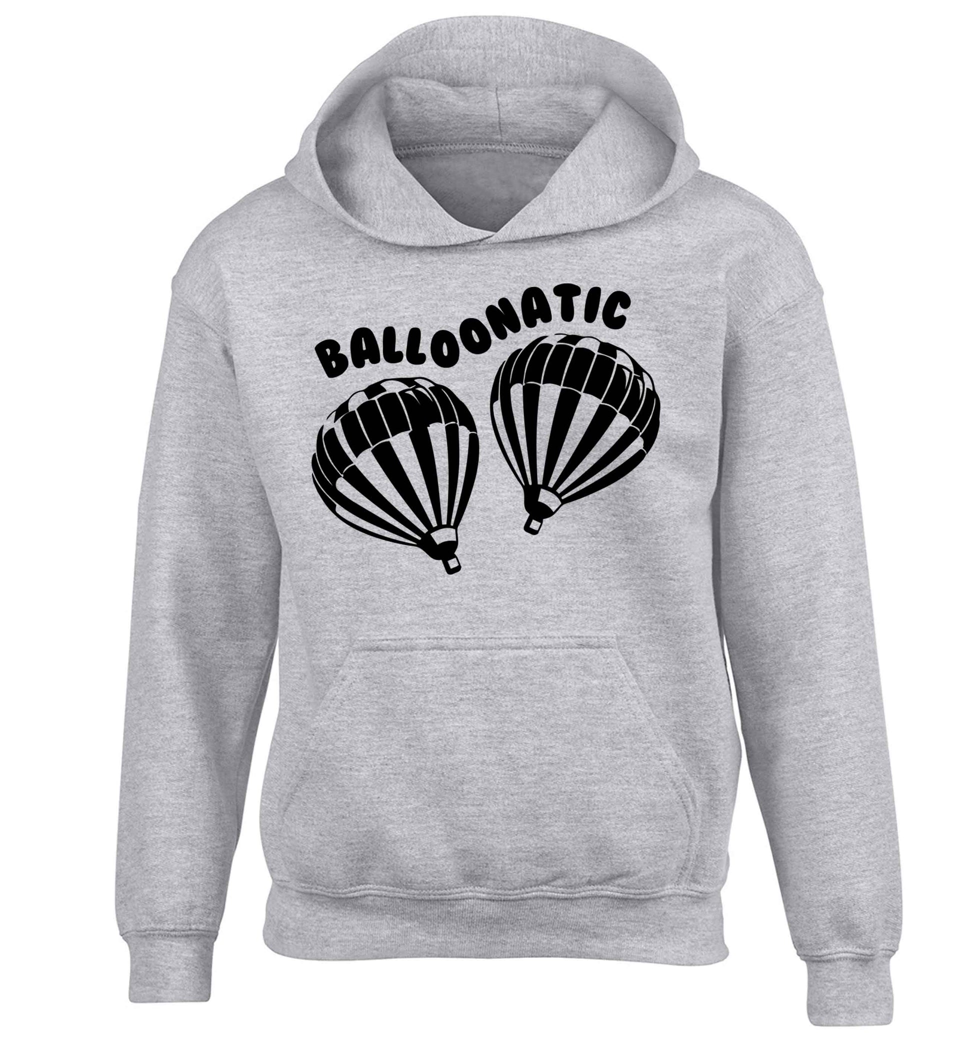 Balloonatic children's grey hoodie 12-13 Years