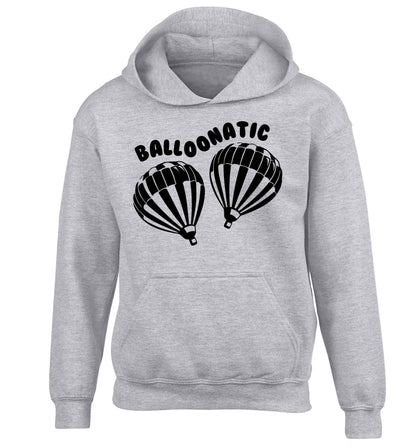 Balloonatic children's grey hoodie 12-13 Years
